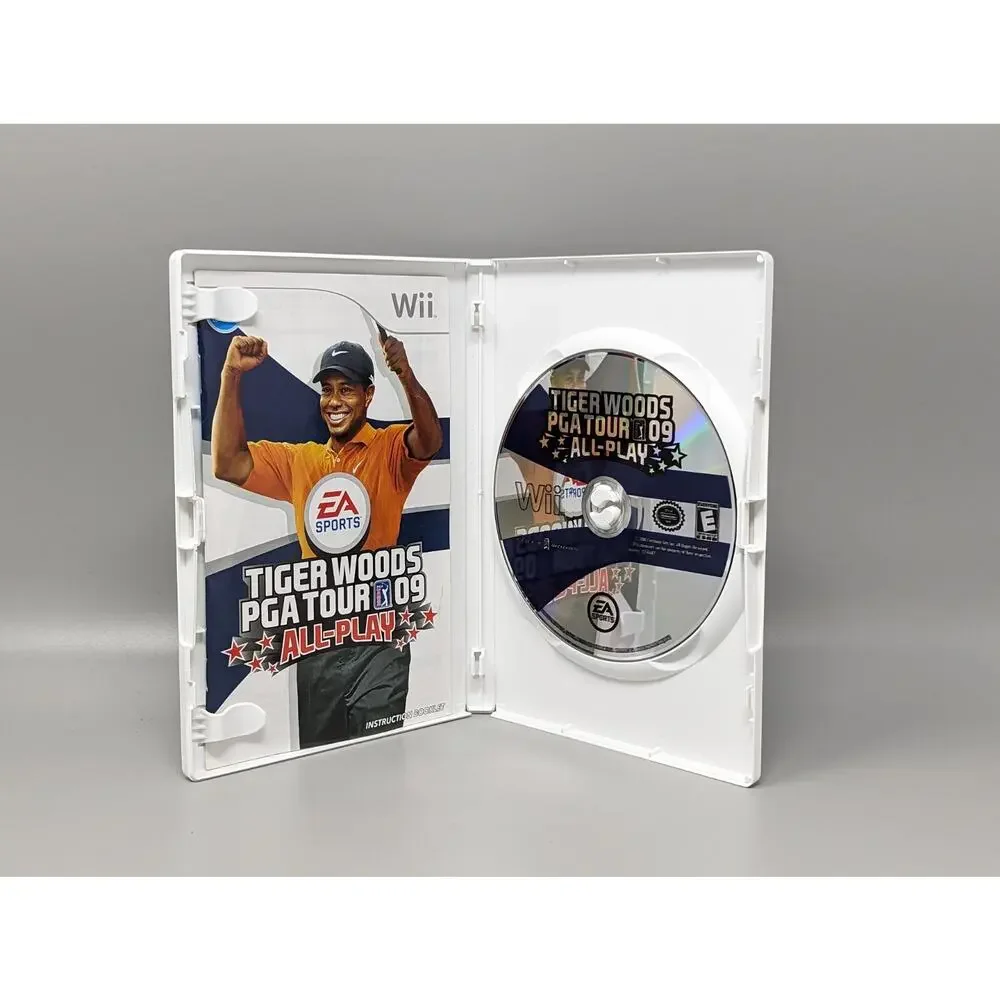Tiger Woods PGA Tour 09 All-Play Nintendo Wii Kids Adults Golfing Game Golf 2009